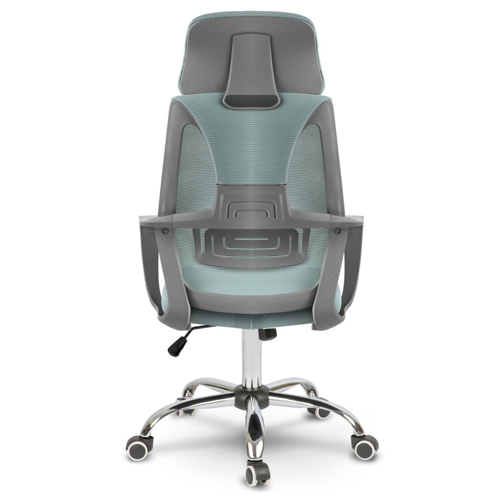 Sofotel Praga Ergonomic Mesh Office Chair with Headrest, Light Blue (3)