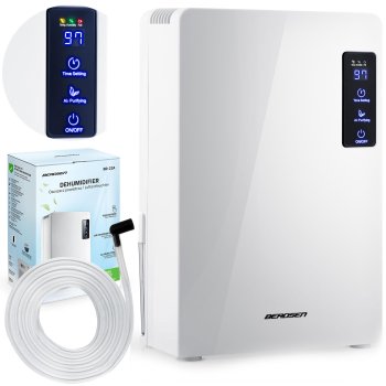 Air Dehumidifier, Purifier, Moisture Absorber, White (Berdsen BR-22A)