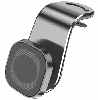 Magnetic car phone holder with 360° swivel head, black