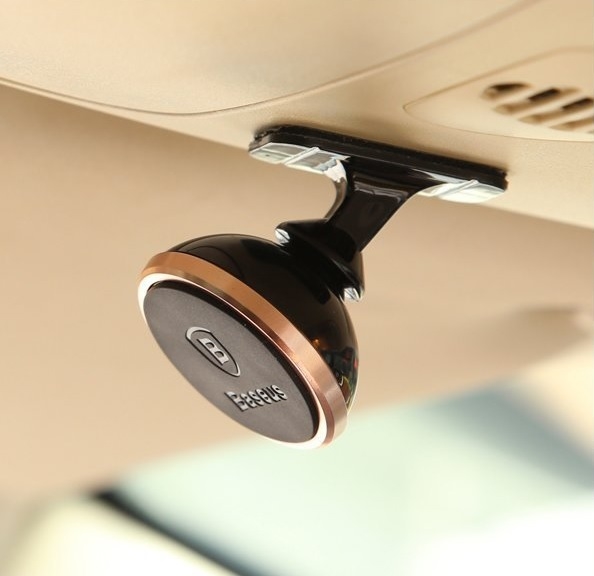 Baseus 360-Degree Universal Magnetic Car Mount Phone Holder for Dashboar, Gold (2)