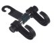 Universal Car Headrest Hook Hanger for Bags Purses and Clothes, black