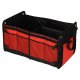 Large Foldable Car Trunk Organizer Storage Bag with Lid, Black Red