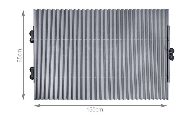 Retractable Car Windshield Sun Shade Auto Front Window Sunshade Curtain Sun Visor, Gray (0)