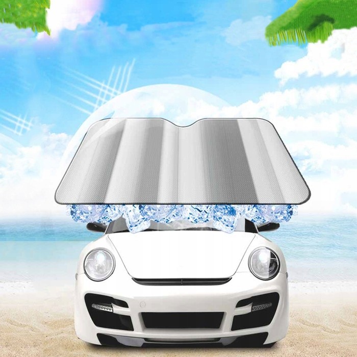 Car Windshield Sunshade Foldable Reflective Sun Visor Frost Protection (1)