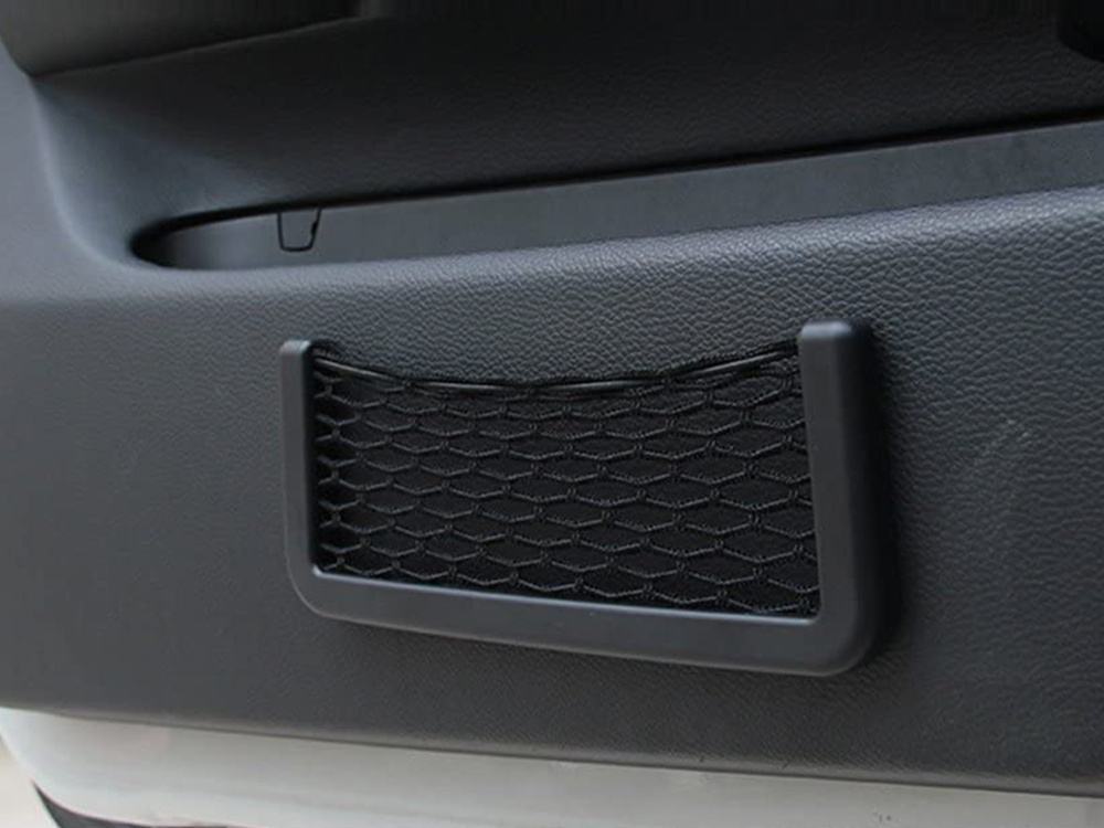 Car Side Mesh Storage Pocket Organizer for Phone, 14.5 x 8 cm, Black (1)