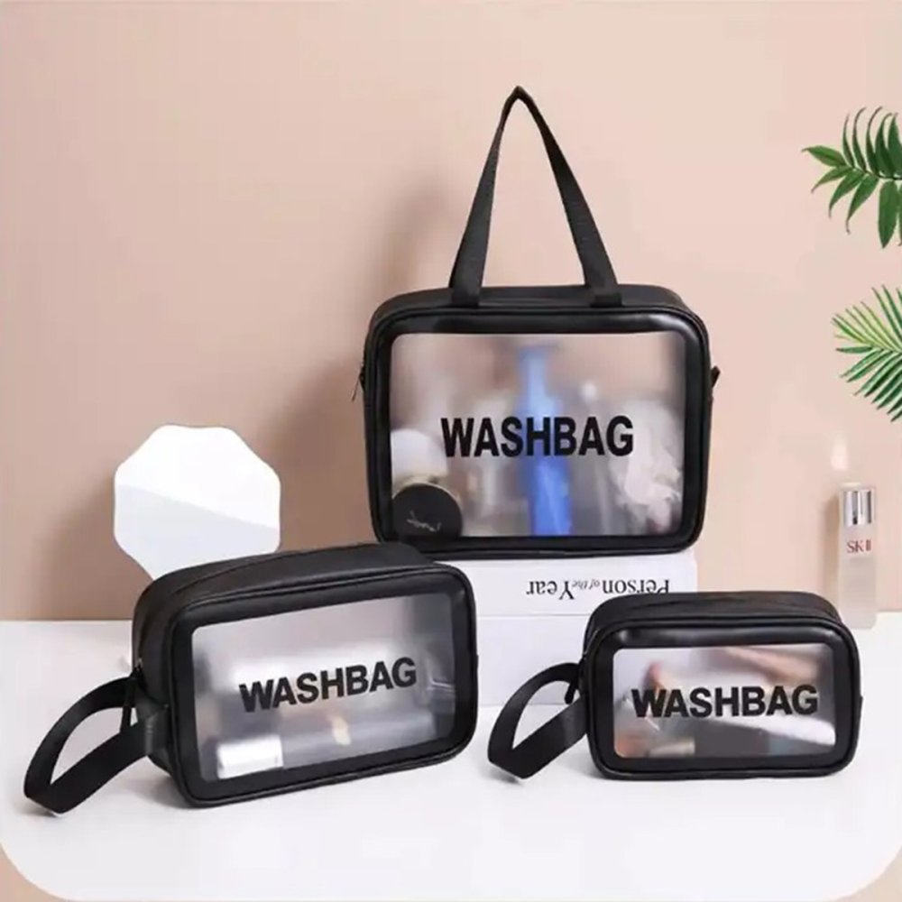 Washbag Waterproof Travel Makeup Bags, Set Of 3 Pieces (4)