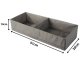 Large 2-Compartment Drawer Organizer for Underwear and Socks