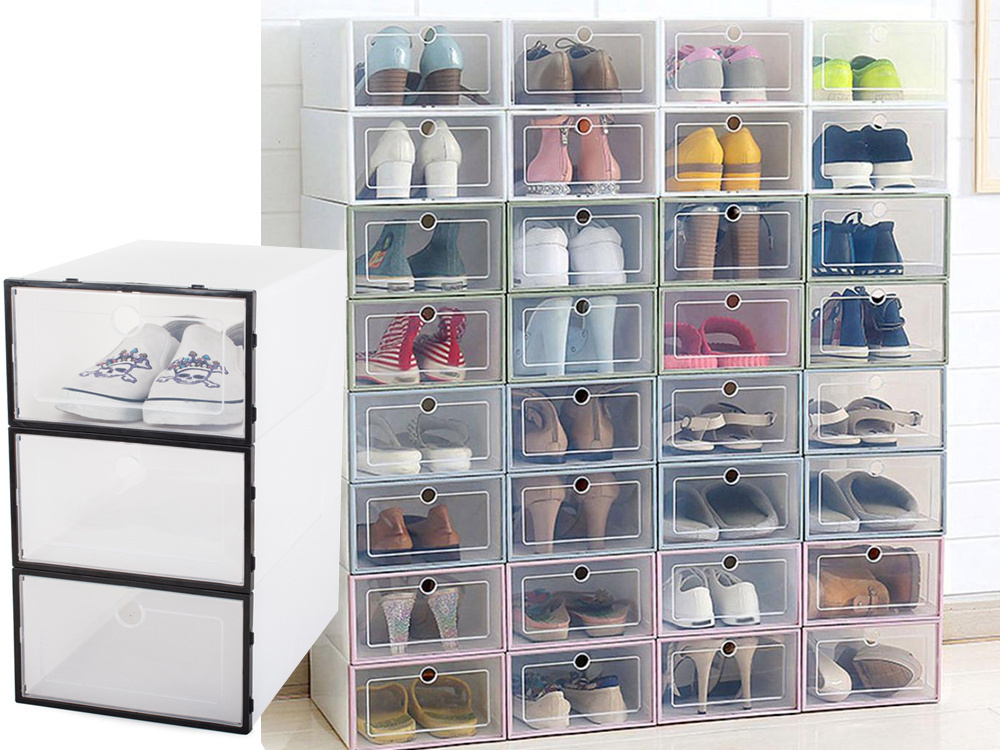 Shoe Organizer Box with Lid – Cabinet, Box (2)