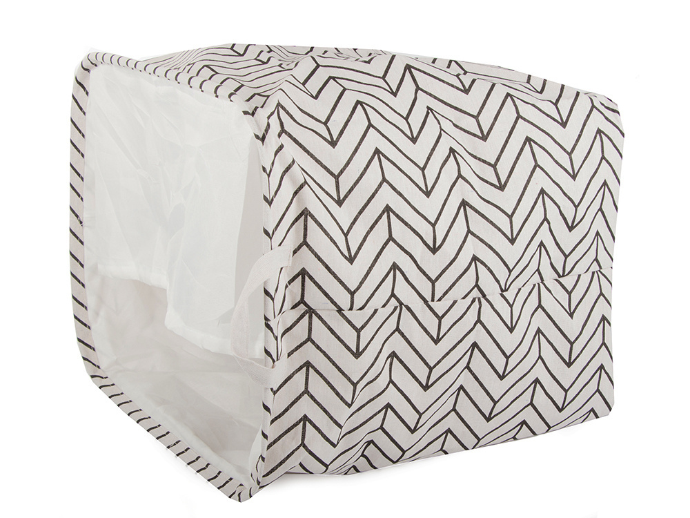 Large Foldable Laundry Hamper with Handles and Drawstring Closure 90L (2)