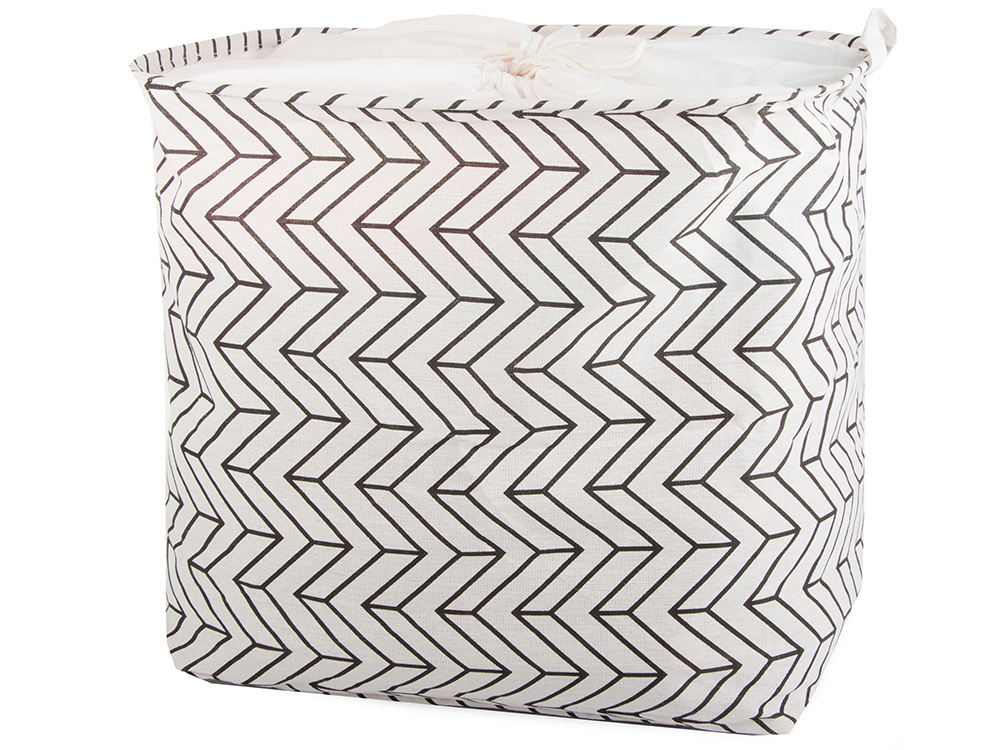 Large Foldable Laundry Hamper with Handles and Drawstring Closure 90L (3)