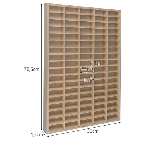 Wooden Toy Car Storage Display Shelf with 90 Slots KRUZZEL 21997 (6)