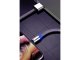 Magnetic 3-in-1 Charging Cable Micro USB Type-C Lightning 1m Black