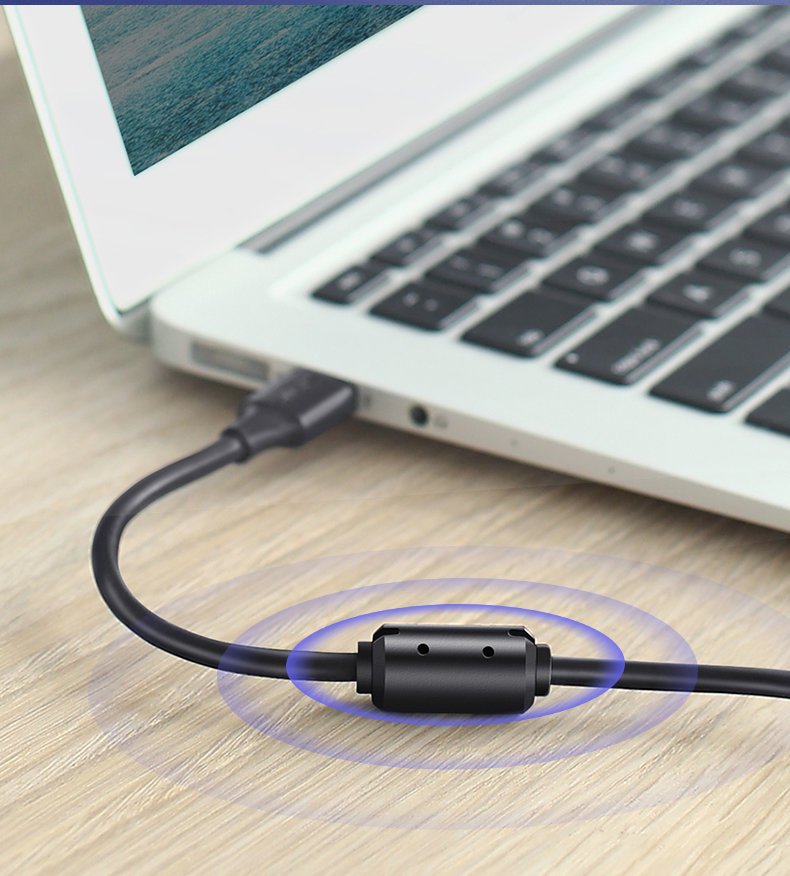 Ugreen USB Type B (Male) - USB 2.0 (Male) Printer Cable 480Mbps 1,5m, Black (2)