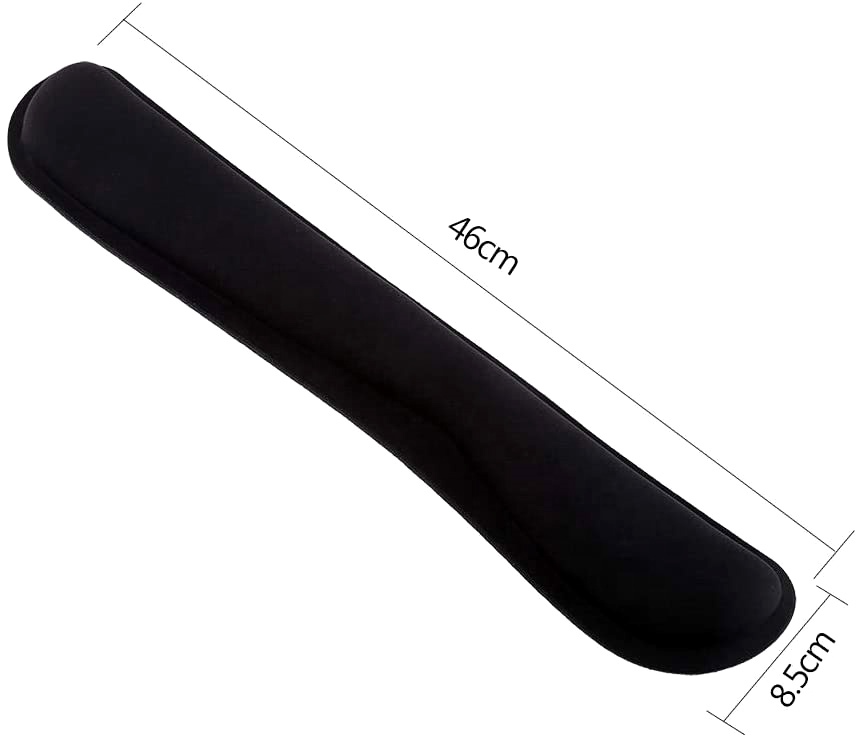 Keyboard Wrist Rest, Gel Mouse Pad, Ergonomic Memory Goam Cushion for Computer, Laptop, PC (2)