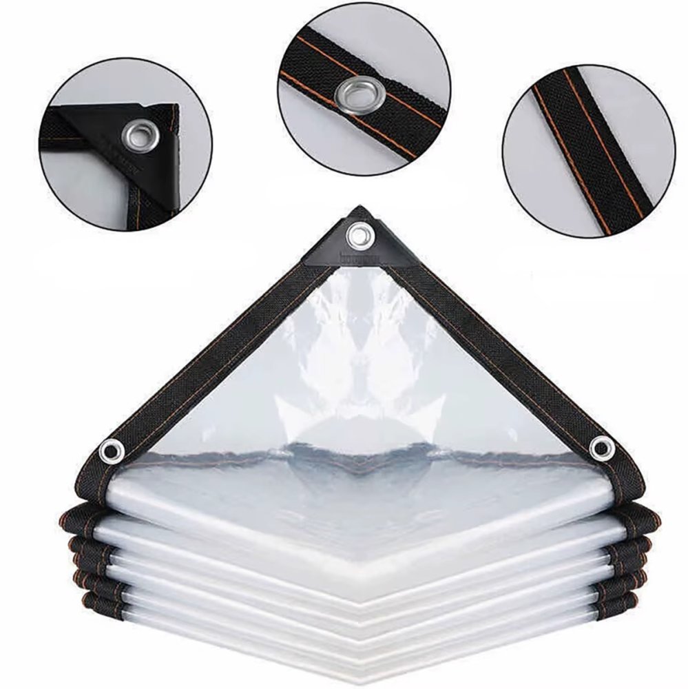 Garden Protective Tarp 2x3.2 m, white with black edging (0)