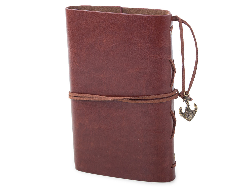 Vintage Traveler's Notebook Refillable Leather Journal Diary, Brown (1)