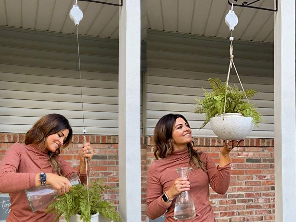 Extendable Adjustable Plant Pot Hanger Hook, Set of 2 (5)