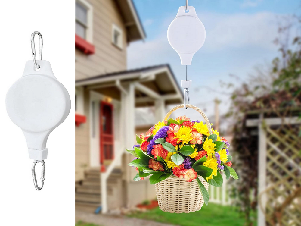 Extendable Adjustable Plant Pot Hanger Hook, Set of 2 (6)