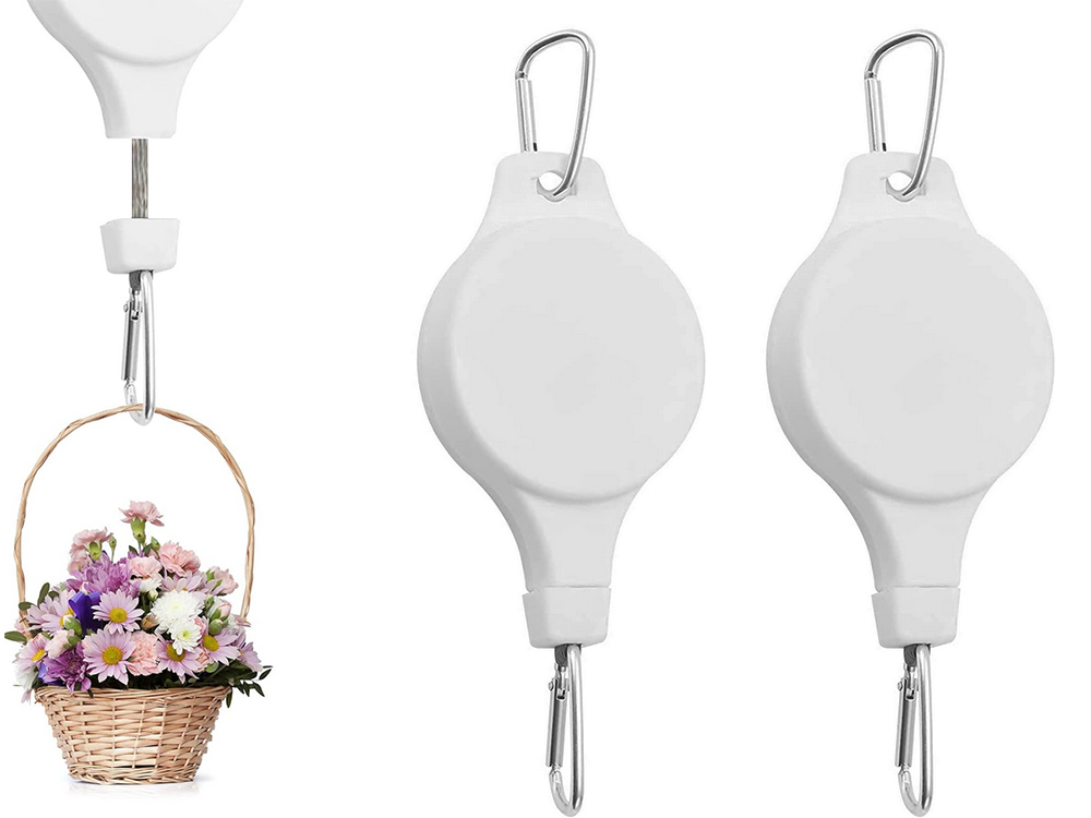 Extendable Adjustable Plant Pot Hanger Hook, Set of 2 (8)