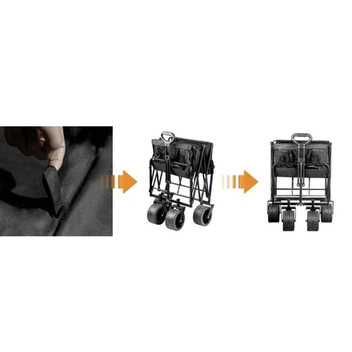 Gardlov Folding Portable Transport Trolley Cart with Pockets Load capacity up to 100 kg (3)