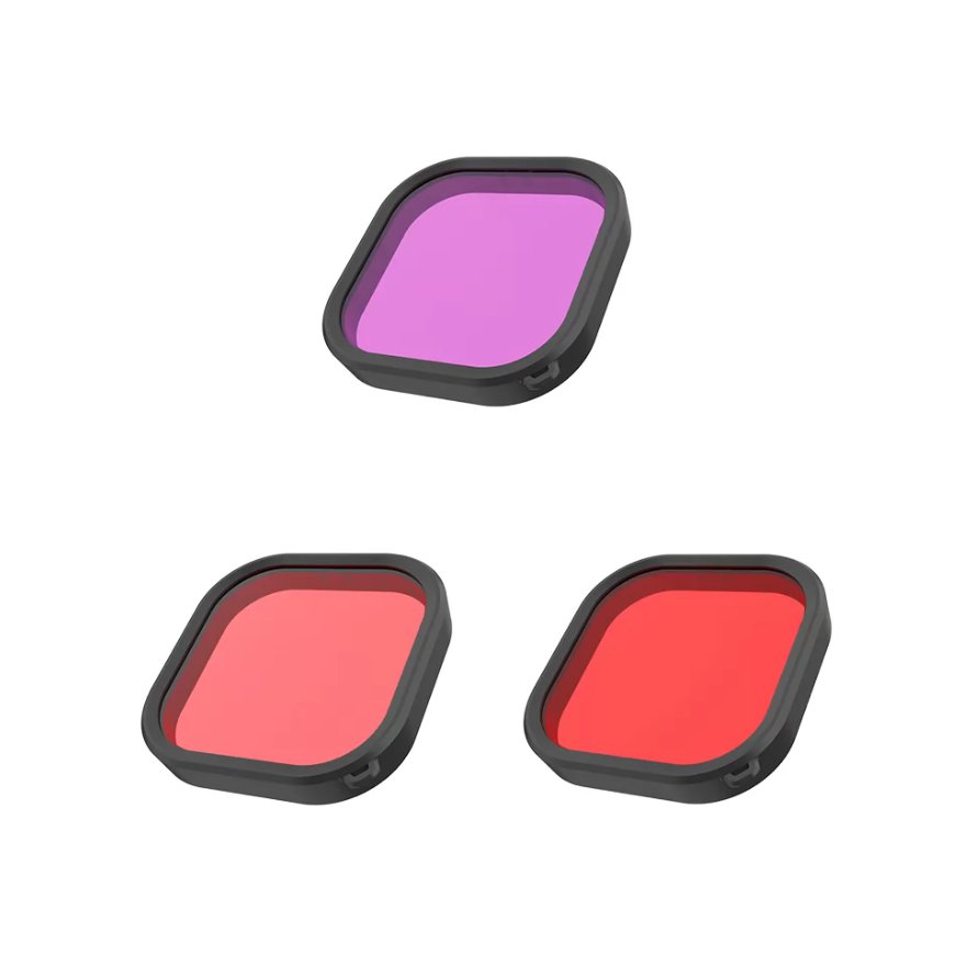 Lens waterproof filter set Telesin for GoPro Hero 9 / Hero 10 (GP-FLT-904) (0)