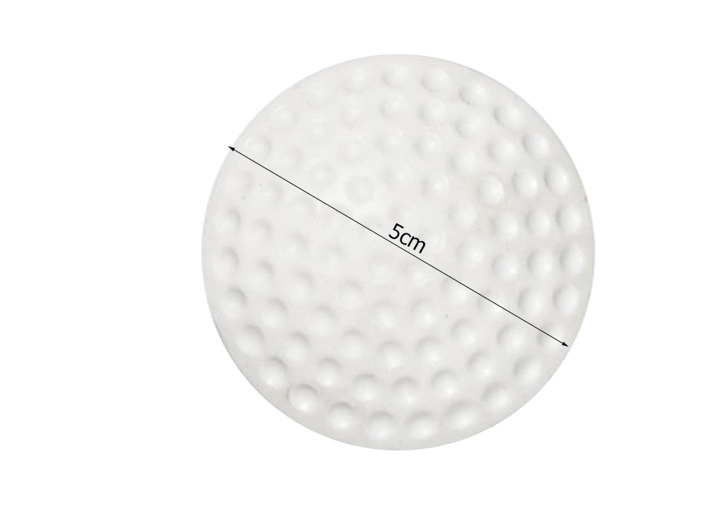 Door Handle Bumper, Self-Adhesive, 5 cm, White, Wall Protection (4)