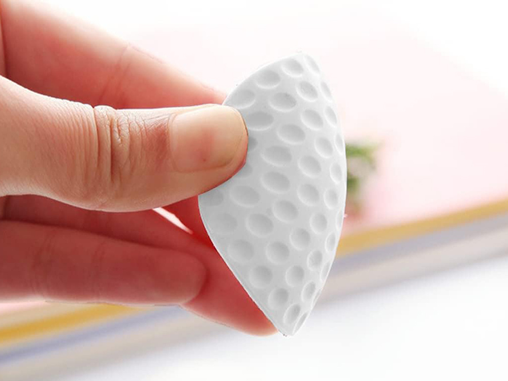 Door Handle Bumper, Self-Adhesive, 5 cm, White, Wall Protection (5)