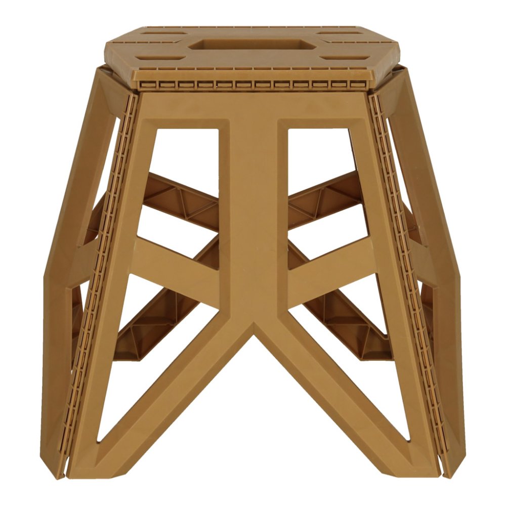 Folding Camping Stool, Portable, 40 cm, Beige (3)