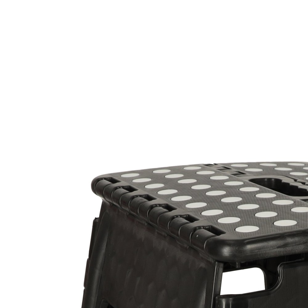 Folding Anti-slip Step Stool for Kitchen or Bathroom, 39cm, Black (3)