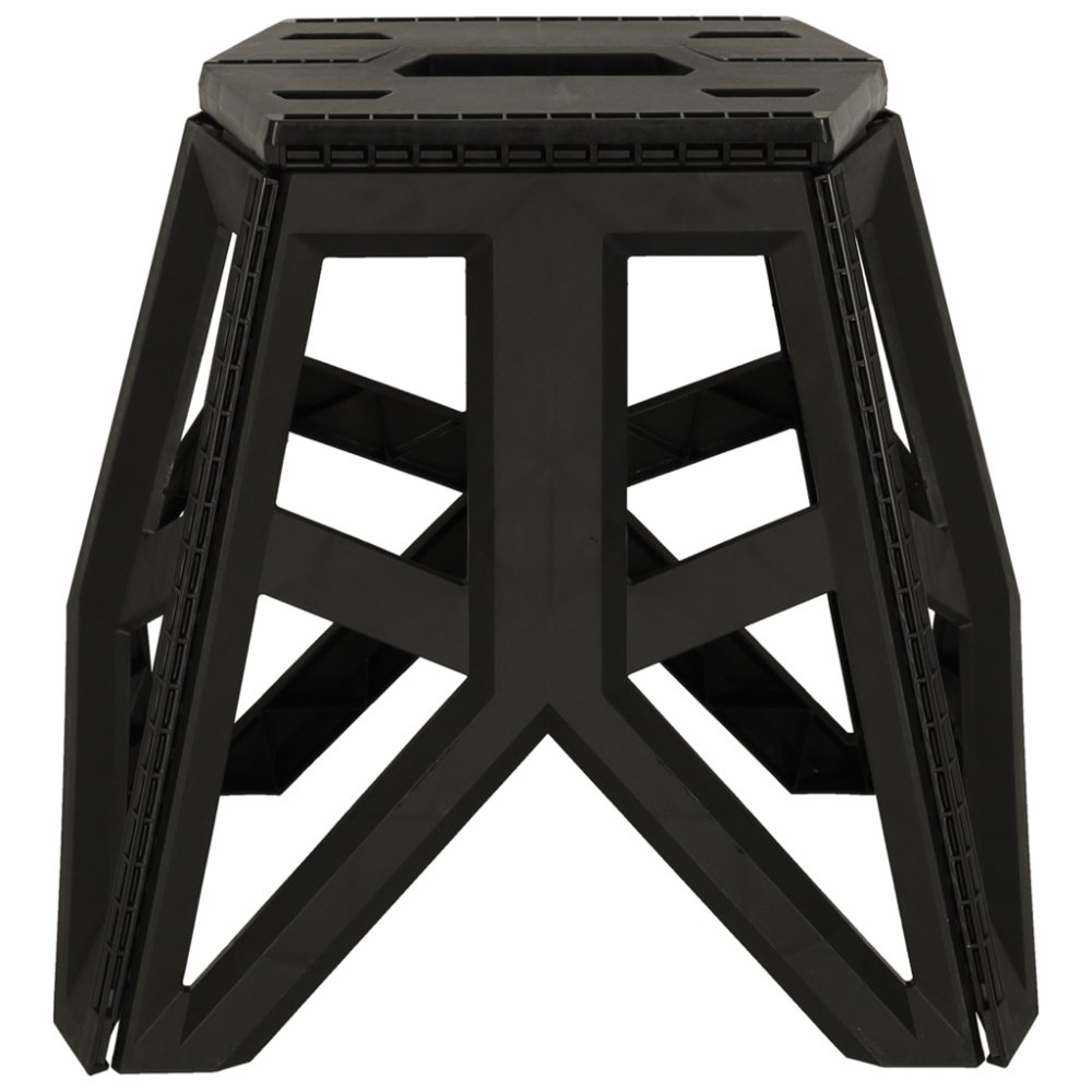 Folding Camping Stool, Portable, 40 cm, Black (2)