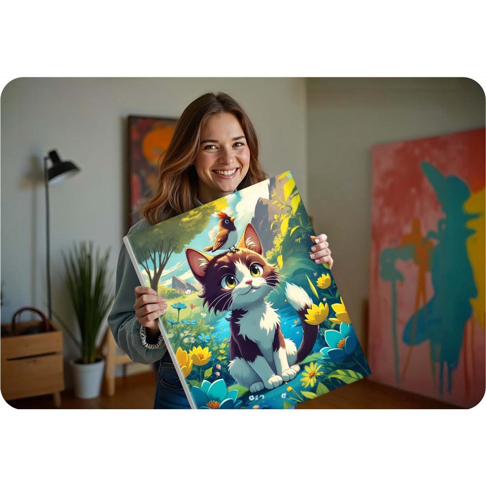 Massido Paint by Numbers Kit 40x50 cm, Kitten (3)