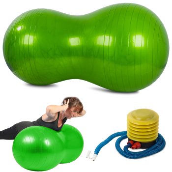 Exercise Fitness Gym Pilates Yoga Peanut Ball - Green, 40 cm