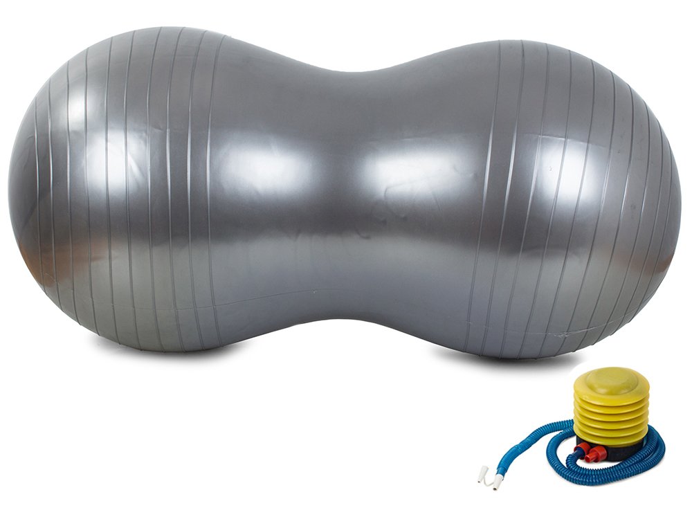 Exercise Fitness Gym Pilates Yoga Peanut Ball - Silver, 50 cm (3)