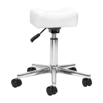 Sillon Bell Mobile Pedicure Footstool White