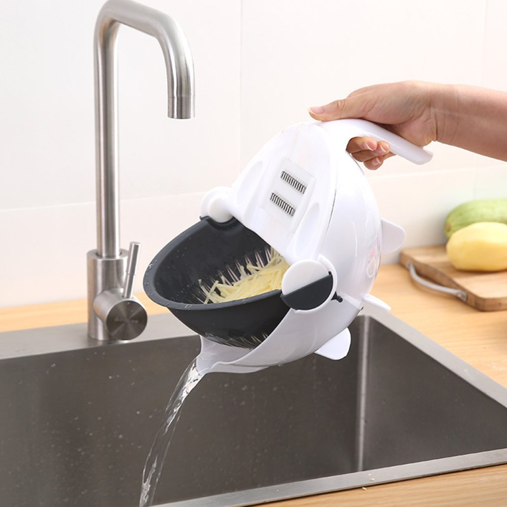 Vegetable Cutter Grater Chopper With Bowl (3)