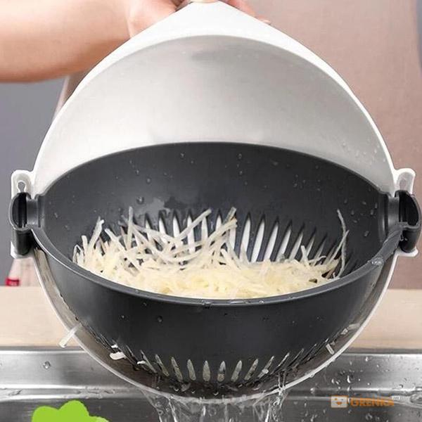 Vegetable and Fruit Slicer & Grater with Colander and Peeler (4)