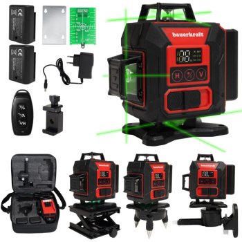 Self-Leveling 4D Laser Level 360° 16-Line Cross Line Green Beam