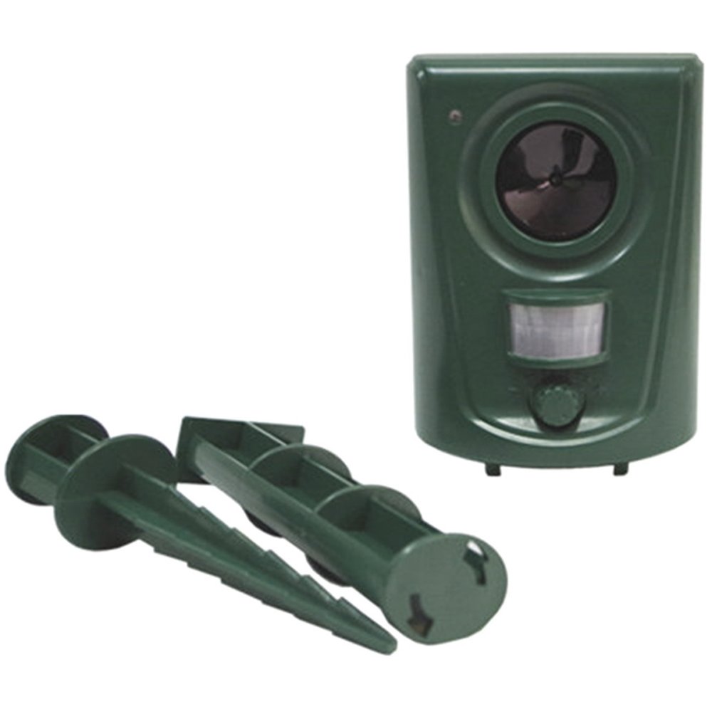 Ultrasonic Animal Repeller 7-in-1 with Motion Sensor, Green (0)