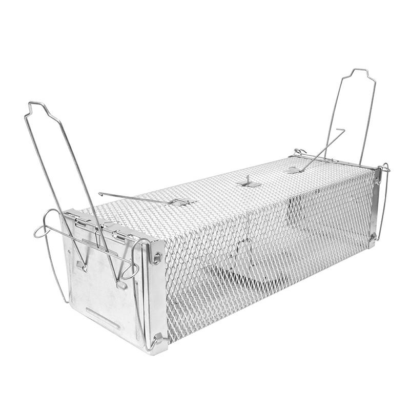 Humane Live Catch Cage Trap for Martens and Rats 60 cm (0)