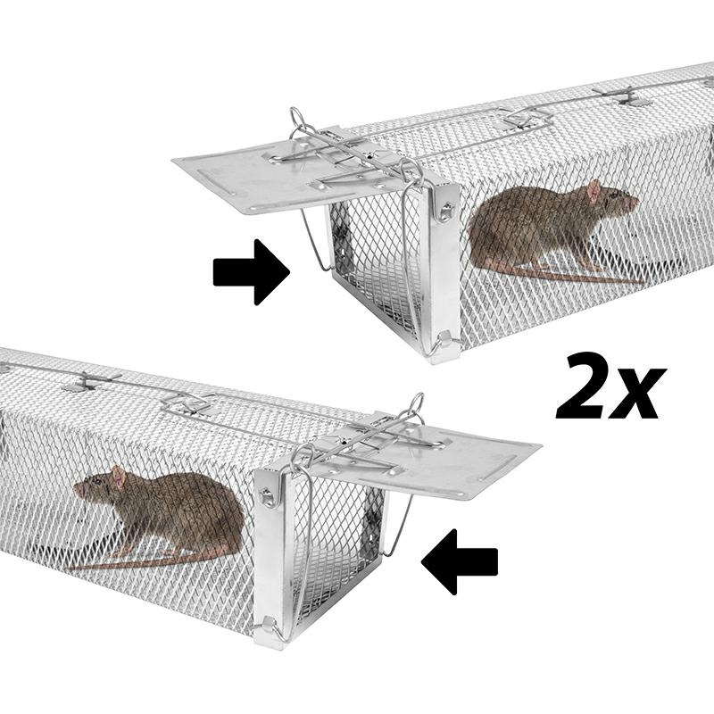 Humane Live Catch Cage Trap for Martens and Rats 60 cm (1)