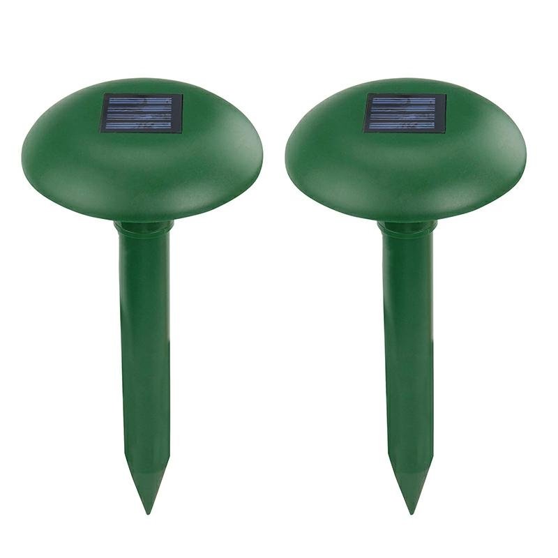 Ultrasonic Mole and Rodent Repeller with Solar Battery - 2pcs., Green (3)