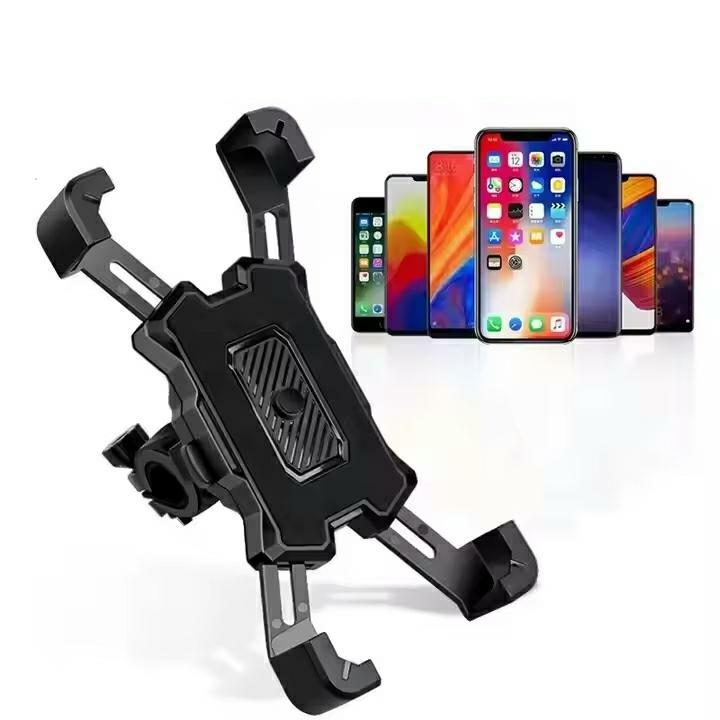 Universal Bike Phone Holder, Adjustable Bicycle Phone Mount, Black (2)