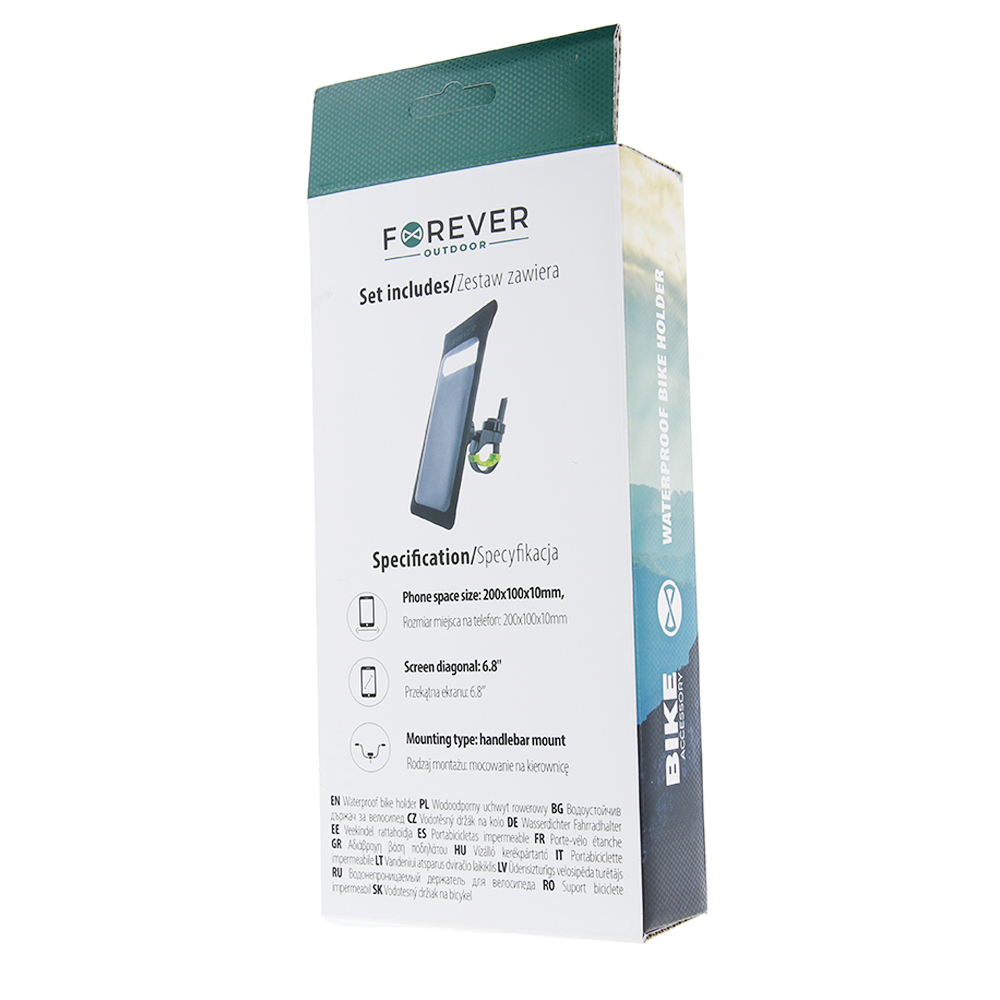 Waterproof Bike Phone Mount Forever Outdoor BH-130 for Handlebar, black (3)