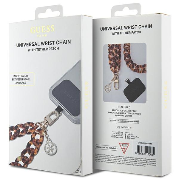 Guess Acrylic 4G Phone Charm Pendant, brown (0)
