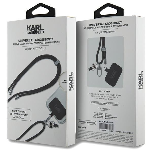 Karl Lagerfeld Universal Phone Strap CBDY Cord, Black (1)