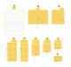 Beach Picnic Blanket Waterproof Portable Camping Mat 2x2m, Yellow