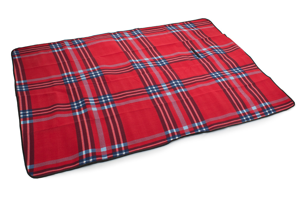 Large Waterproof Picnic Blanket with Insulation XXL 150x200cm, Red Plaid (1)