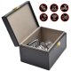 Signal Blocking Chest Faraday Box for Car Keys Smartphone, Black