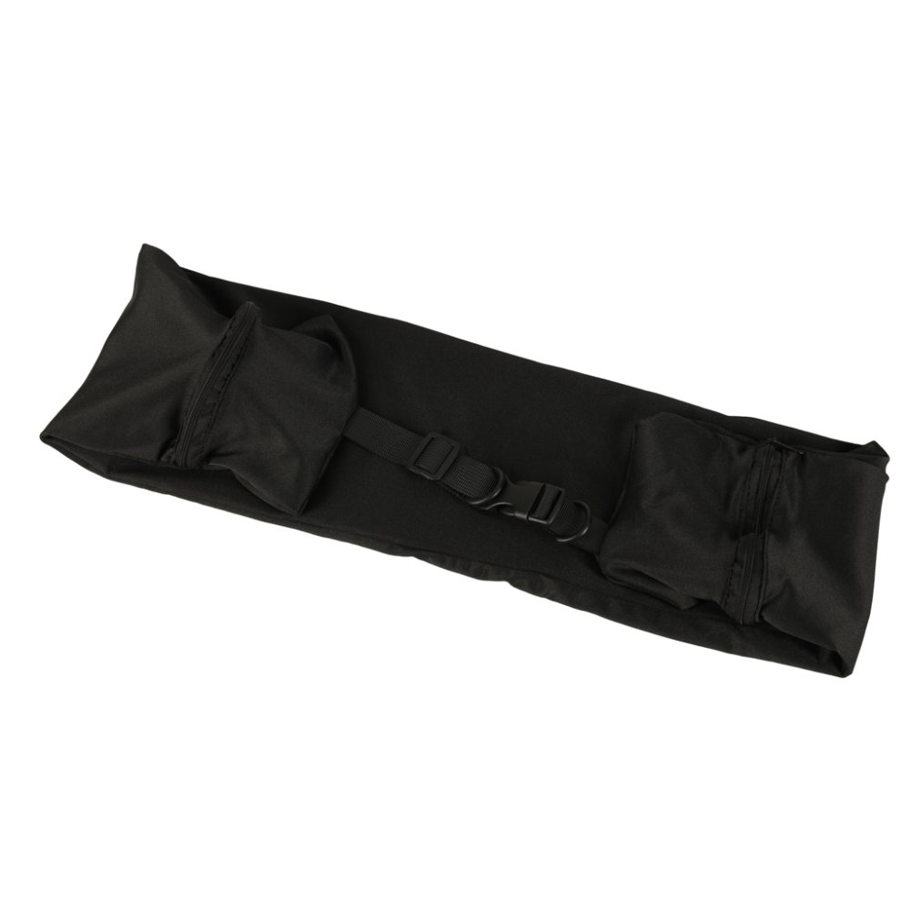 Stuffable Travel Neck Pillow with Storage Compartment, Black (2)