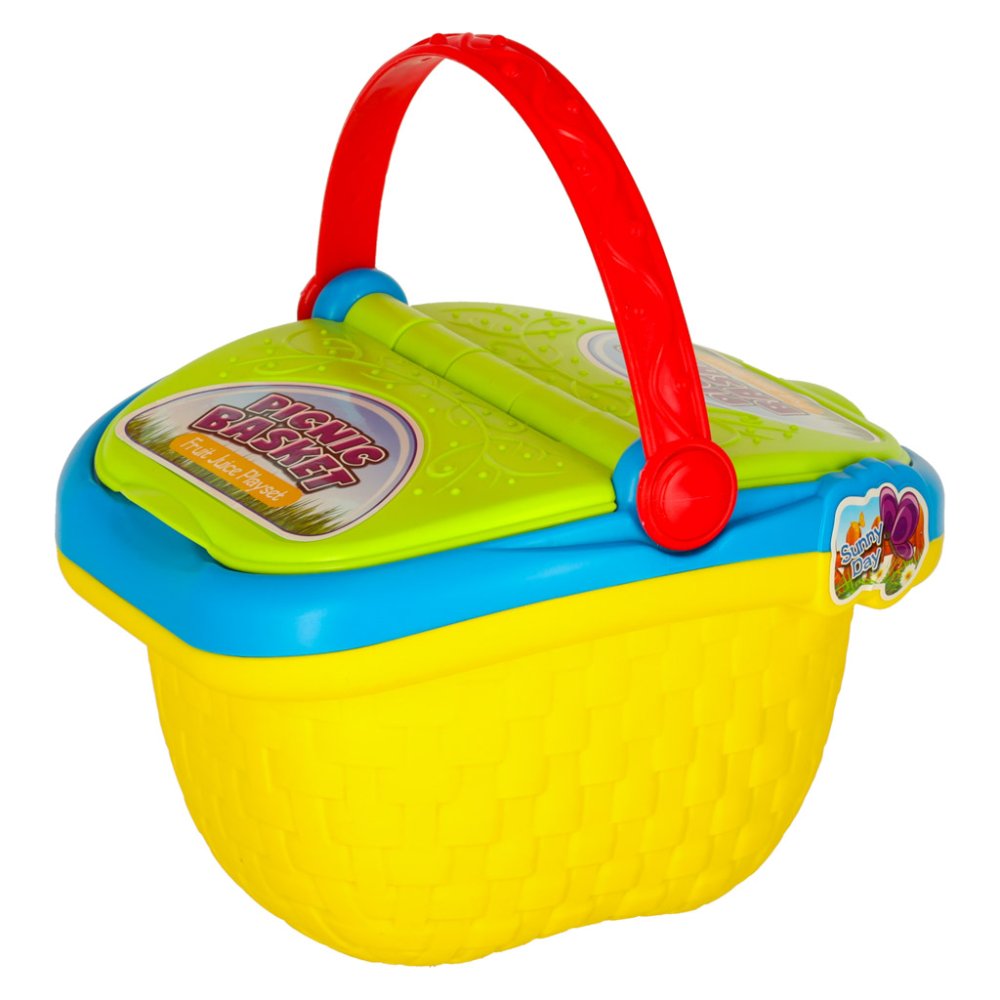 Kids Picnic Basket Fast Food Toy Set (3)